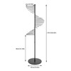 WsrrLun Scarf Display Rack 5.58ft Modern Freestanding Scarf Display Rack