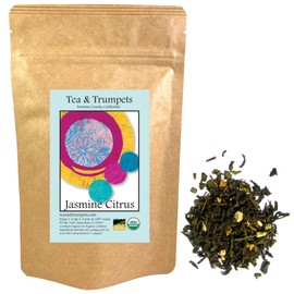 USDA Organic Jasmine Citrus Loose Leaf Green Tea 1 LB (16 oz)