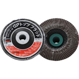 TRUSCO GPF100-A320 GP Top Flat Arundum, #320, Φ3.9 inches (100 mm), Pack of 10