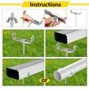 2 Pack Rainwater Downspout Bracket Downspout Adapters Heavy Duty Galvanized