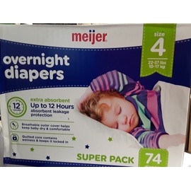 Meiji Meijer Baby Overnight Diapers-74 diapers-4 Size