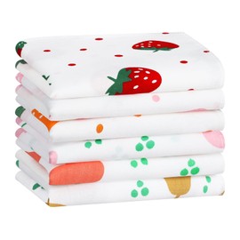 HOULIFE Floral Handkerchief for Women Soft Cotton Women’s Handkerchiefs Vintage Flower Women Hankies Retro Lady Hanky for Wedding Party