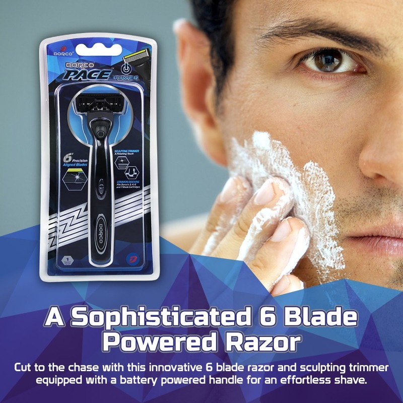 Dorco Pace 6 Plus Power - Six Blade Power Razor
