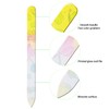 Mudder 8 Pack Glass Nail Files with Cases Double-Sided Crystal