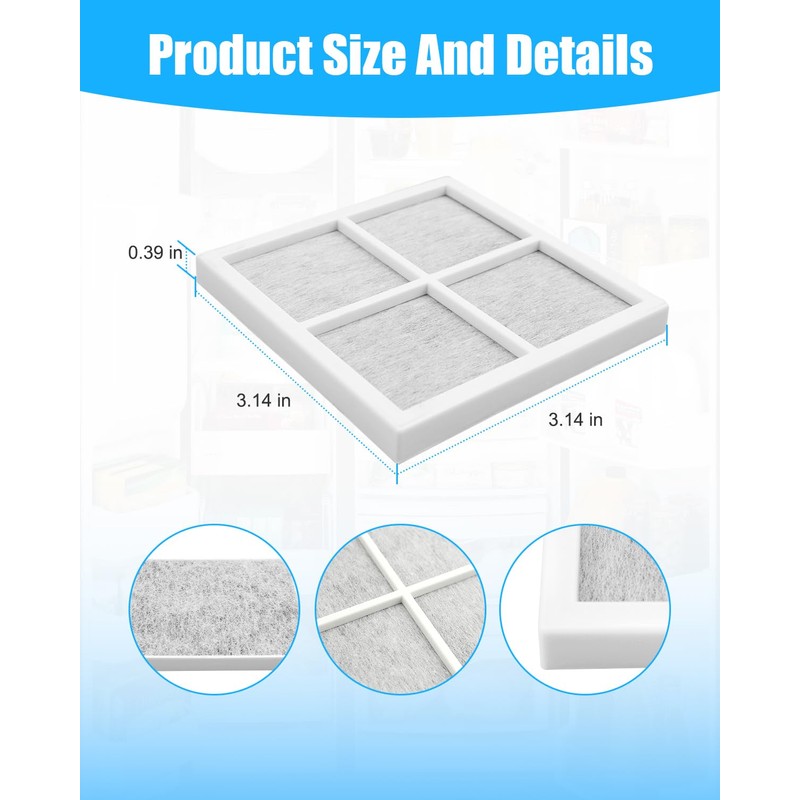 Refrigerator Air Filter Replacement Fit for LG LFXS26973S LFXS28596S LRFXC2406D
