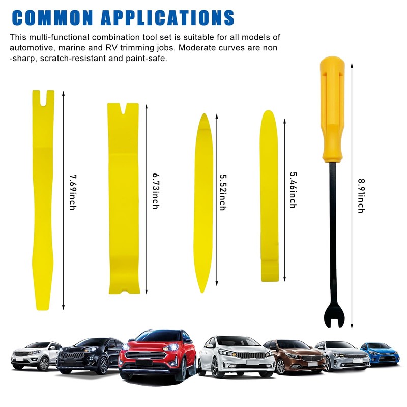 Sylvil 5 PCS Auto Trim Removal Tool Kit, No Scratch