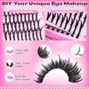 200D Lash Clusters with Spikes Thick Eyelash Clusters Volume Cluster