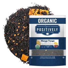 Organic Positively Tea Company, Mango Tango Black Tea, Loose Leaf, 16 Ounce