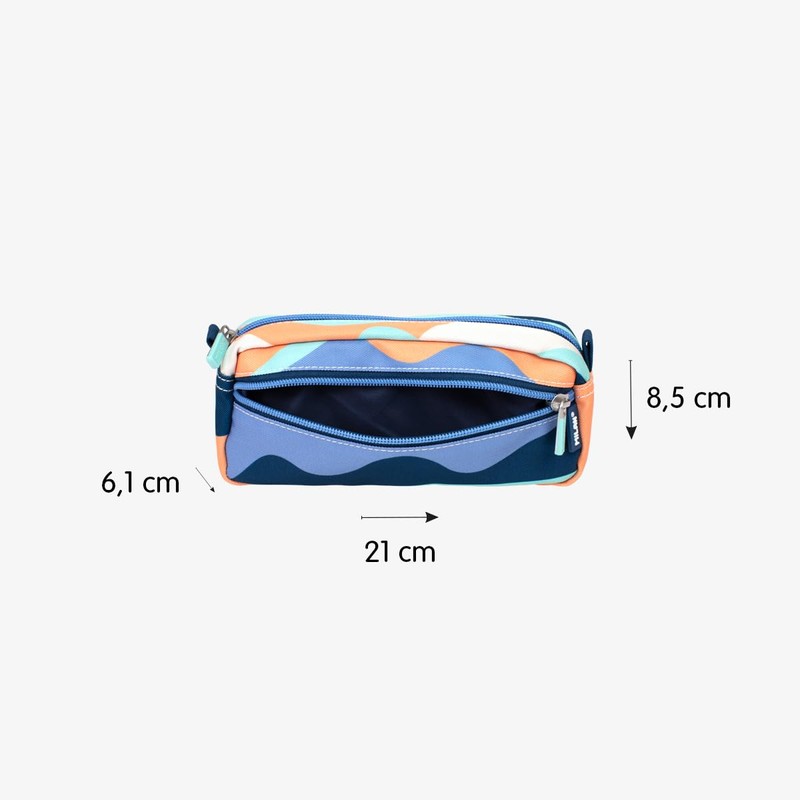 MILAN® The Fun Series 2 Zip Pencil Case - Blue