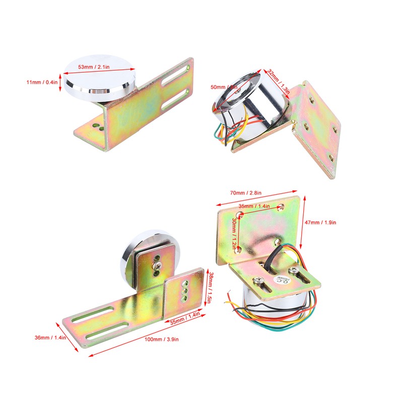 12V Electromagnetic Lock 132.3lb Holding Force Small Electric Magnetic Lock