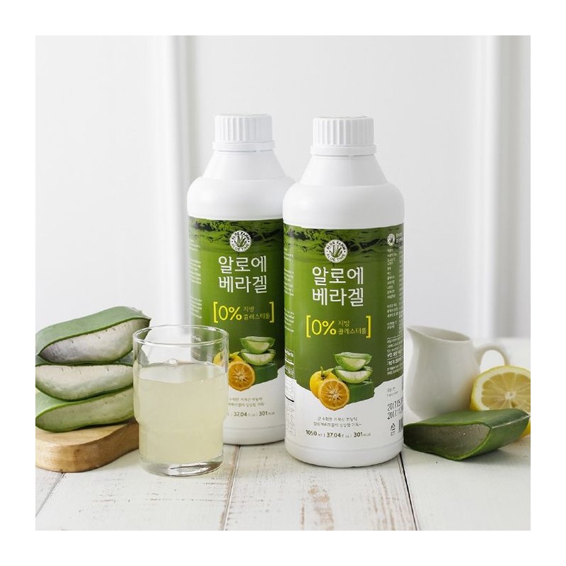 Farmer's Garden 5+1/Geoje Aloe Farm Aloe Vera Gel (1050mlx5bottles+1bottle) /