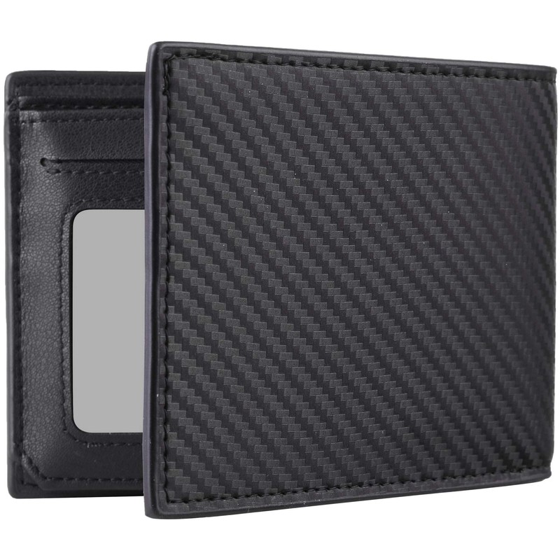Travelambo Genuine Leather RFID Blocking Wallets Mens Wallet Bifold Left