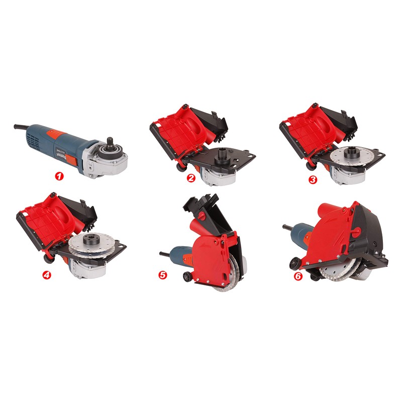 Aidelife Angle Grinder Dust Collection Attachment for Double-Cut Saw,Wall Chaser