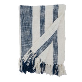 SARO LIFESTYLE Banded Throw Blanket