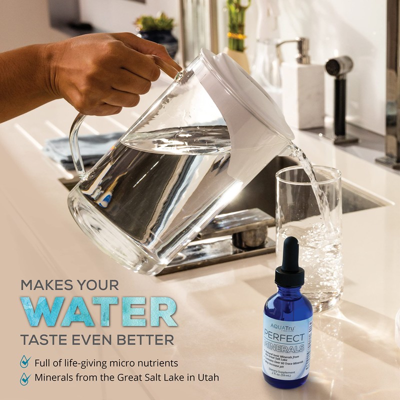 AquaTru Perfect Minerals – Mineral Drops for Water – Enrich