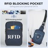 BROADREAM Mini Sling Bag for Men Women with RFID Pocket