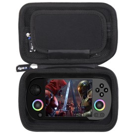 worfty Case for RG Cube/RG CubeXX/Powkiddy RGB30 Handheld Game Console, Hard Travel Carrying Storage Bag (Black)