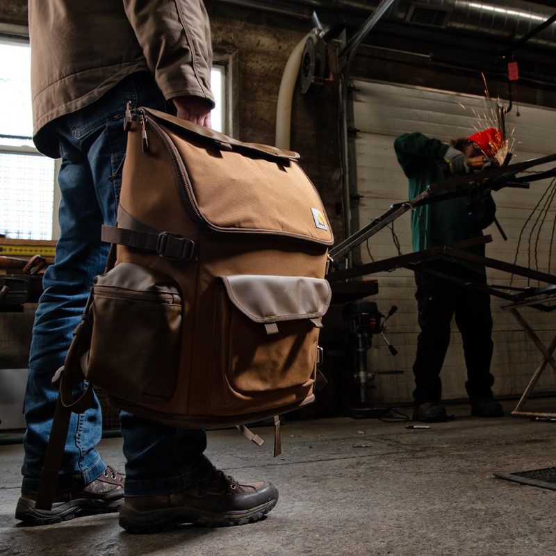 Carhartt 35L Nylon Workday Backpack, Durable Water-Resistant Pack with 15"