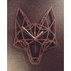 Fox Clock. Geometric Wooden Fox Head Clock. Fox Head. Perfect