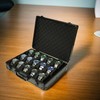 AUKURA 15 slots Watch organizer Case, Aluminum watch storage box,
