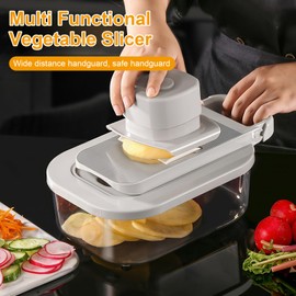 Vegetable Cutter, 10 in 1 Vegetable Slicer Ideal as a Chip Cutter & Potato Cutter, Onion Cutter, Cucumber Slicer, Kitchen Chopper, Onion Chopper, Vegetable Cutter, Julienne, Vegetable Cutter