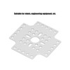 5pcs Hole Pattern Brackets Aluminum Alloy Holes Grid Plates for