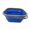 SAMMART 5.5L Set of 2 Collapsible Square Handy Bucket/Foldable SquareWater