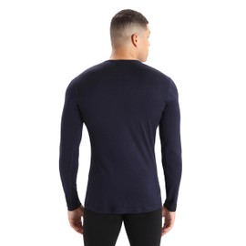 Icebreaker Merino Men's Mens 200 Oasis Ls Crewe, Midnight Navy, XL