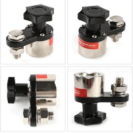 300 Amp Magnetic Welding Ground Base Clamp Holder, 300A Switchable Welding Magnet Grounding Clamp Switch Holder with On/Off Adjustable Grounding Capabilities for Magnetic Welder Welding Kit(300 Amp)