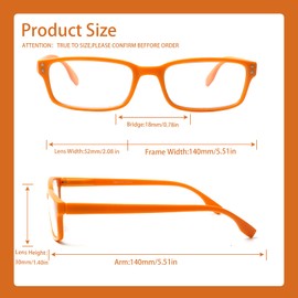 Kerecsen 6-Pack Reading Glasses Blue Light Blocking,Spring Hinge Readers for Men Women,Computer Eyeglasses (6 Mix Matte-4, 3.50, x)