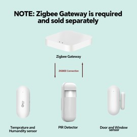 JCHENG Human Body Motion Sensor for TUYA Zigbee Gateway Exclusively - Remote Monitoring, Extended Battery Life, App Control, Smart Home Automation