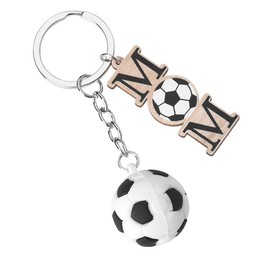 Soccer Mom Keychain Mothers Gifts for Women Mom Stepmom Birthday Gifts from Daughter Son Soccer Gifts for Boys Girls Inspiration Gifts for Women Keychain Accessories Soccer Keychains for Backpack