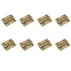 Leliafleury 8Pcs Folding Door Hinges 25mm(1 inch) Brass Butt Hinge