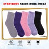 LANLEO 5/6 Pairs Womens Super Soft Fuzzy Plush Warm Winter