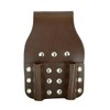 BBI Brown Heavy Duty Leather Double Tool Pouch Frogs Spanner