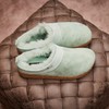 Haflinger Snowbird lambskin clog, felt slipper, house shoe, charcoal, 40