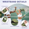 sourcing map Sweat Band Set Sports Terry Cloth Headband Wristband