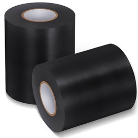 Pangda 2 Rolls of Wrestling Mat Tape Heavy Duty Carpet Tape PVC Rug Tape 7 Mil Carpet Tape for Carpet Seam Carpet Tape Seaming Cover Tape for Wrestling Grappling Exercise (Black,4'' X 65.6')