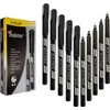 DOLLAR Fineliner Pens, BLACK, 0.3mm Ultra Fine Felt Tip, Pack