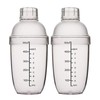 2 Pcs Plastic Cocktail Shaker,Drink Mixer Boba Tea Shaker,Professional Bar