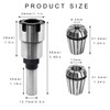 JONMON 1/2 Inch Shank Router Collet Extension Chuck Converter Adapter,Woodworking