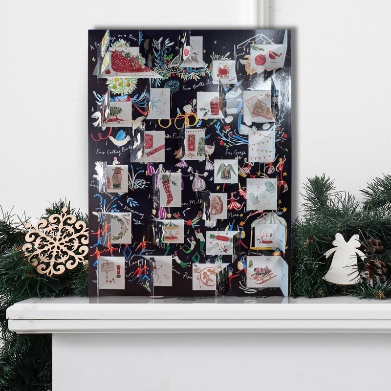 Traditional Advent Calendar 12 Days Of Christmas Xmas Advent Calendar
