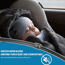 GSPSCN 2 Wipers For BMW4 3-Series 4-Door E90 E91 /325i 325xi 330i 330xi 2006 ，328xi 2008-2007，328i 335i M3 2009-2007 Original Windshield Wiper Blades Set 24"+19"(Set of 2)
