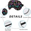 NOHSHE Rainbow Butterfly Sleep Mask Eye Mask Black Blue Pink