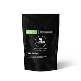 LactoJoy Lactase Pills I 240 Pieces Refill Package I Powerful Lactase Enzymes for Lactose Intolerance I Ultra Pure Lactase for Improved Digestion I No Silicon Dioxide & Artificial Flavors I 100% Vegan