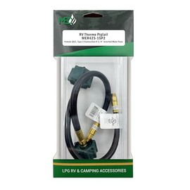 Marshall Excelsior MER425-15P2 Thermo Pigtail, 1/4" Inverted Flare X QCC - 15", Pack of 2