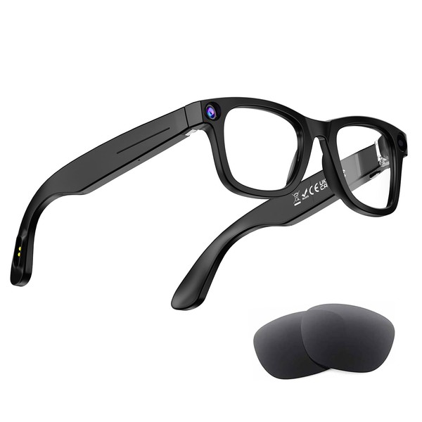 AI Smart Glasses with Camera, 800W HD Camera Glasses for