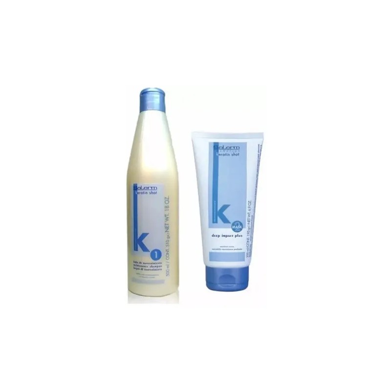 Mantenimiento Keratin Shot Shampoo 500ml + Deep Impact 200ml