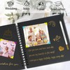 Miaikoe DIY Scrapbook Album 25.5x25.5 cm Hardcover Kraft Blank Paper