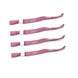 Twist4 VIP Fabric Insert Bands VIP Fabric Bands Festival Bands Control Bands VIP Entrance Bands for New Year's Eve Party Festivals Twist4 (10, Pink / White)